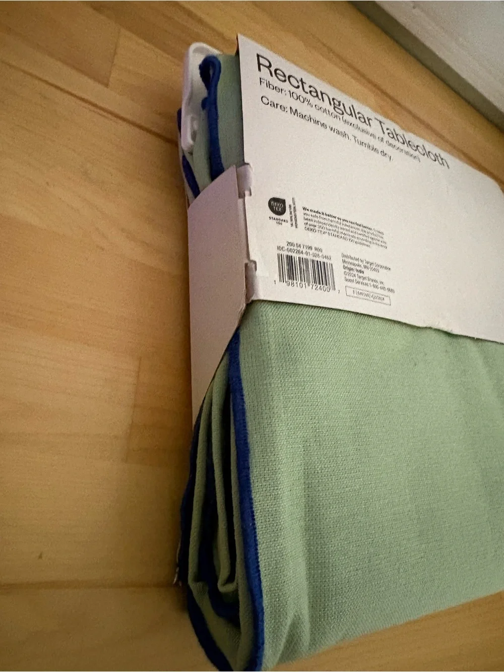 Room Essentials Mint Green Rectangular Tablecloth
